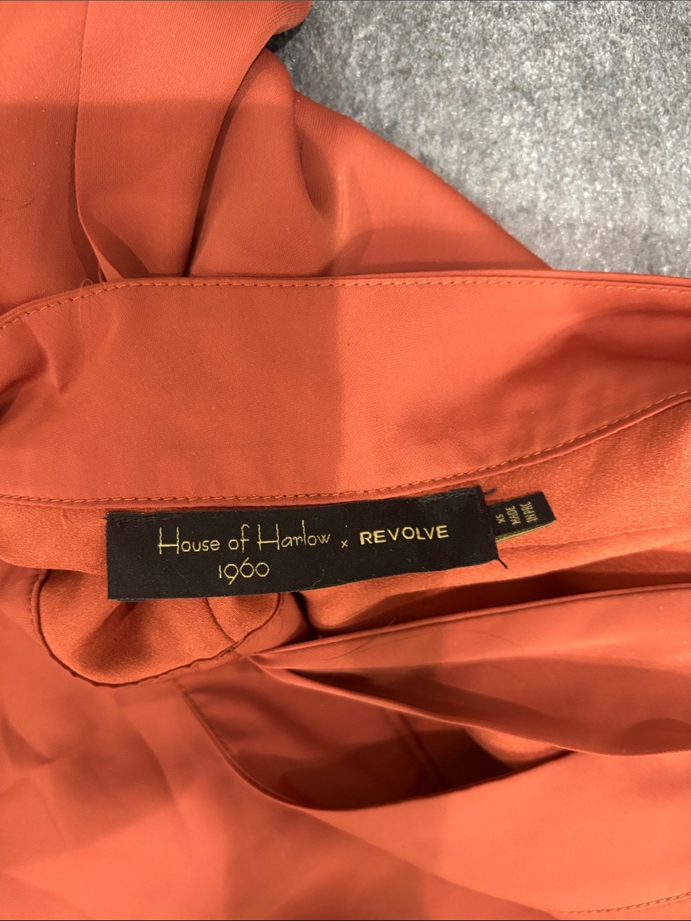 House of Harlow x Revolve Rust High-Low Wrap Skirt